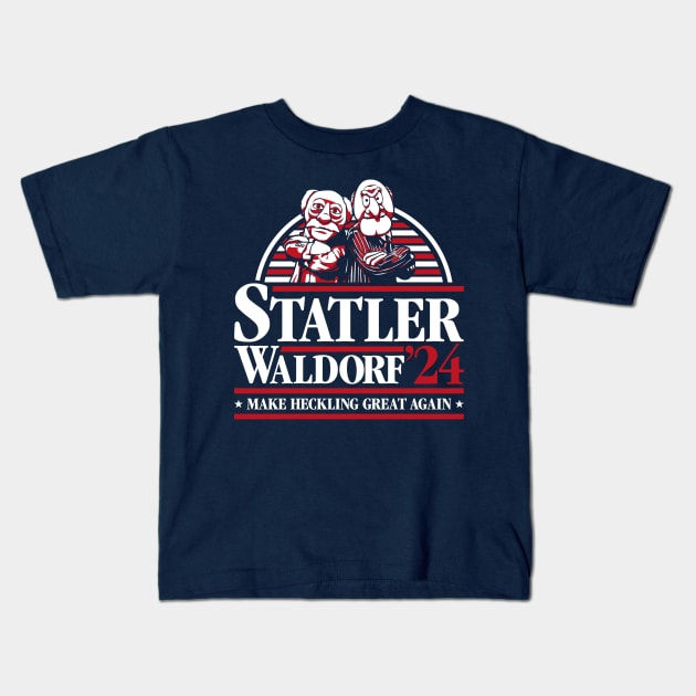 Muppets Statler Waldorf - Make Heckling Great Again Kids T-Shirt by RetroReview